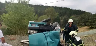 Kastamonu'da Otomobil Takla Attı: 2 Yaralı