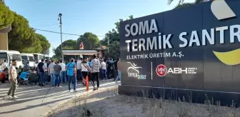 Soma'da Termik Santral İşçileri Oturma Eylemi Yaptı