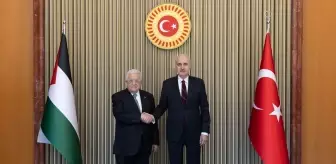 TBMM Başkanı Numan Kurtulmuş, Filistin Devlet Başkanı Mahmud Abbas ile Görüştü