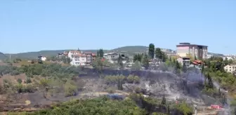 İzmit'te çalılık alanda çıkan yangın söndürüldü