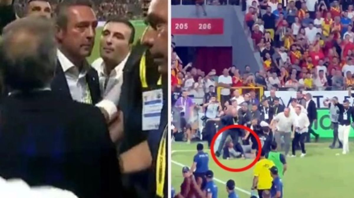 Ali Koç'a ne oldu? (ALİ KOÇ GÖZTEPE) Göztepe maçında Ali Koç neden düştü, kim su attı?