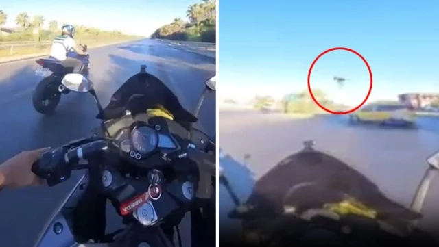 He recorded the death of his motorcycle friend, who flew meters into the air, second by second.