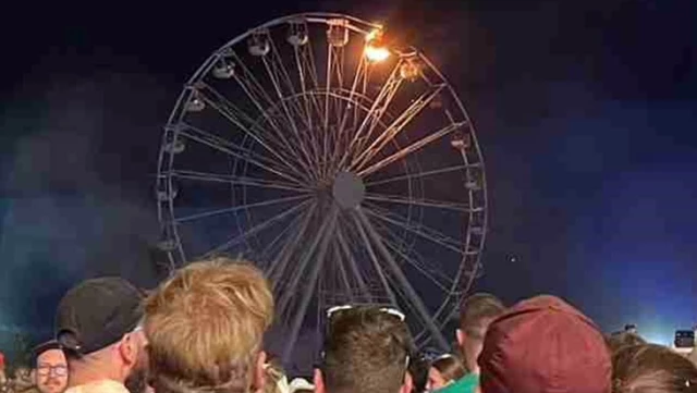 Ferris wheel fire at music festival in Germany: At least 23 injured.