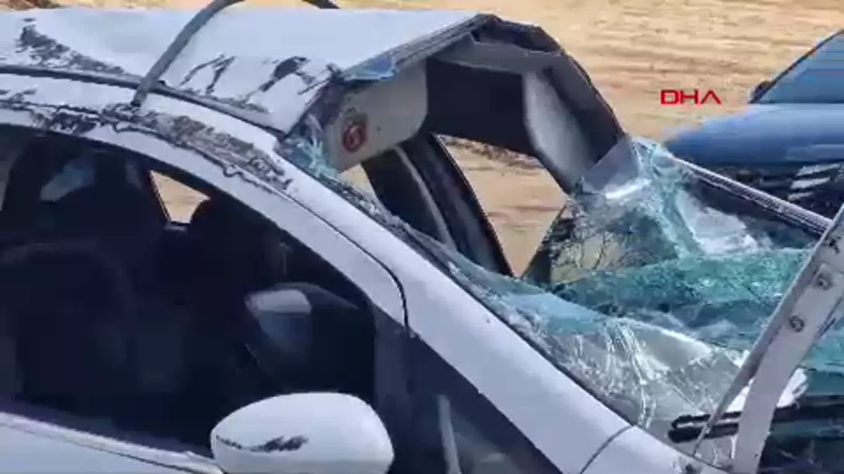 Silvan'da otomobil takla attı, 5 kişi yaralandı