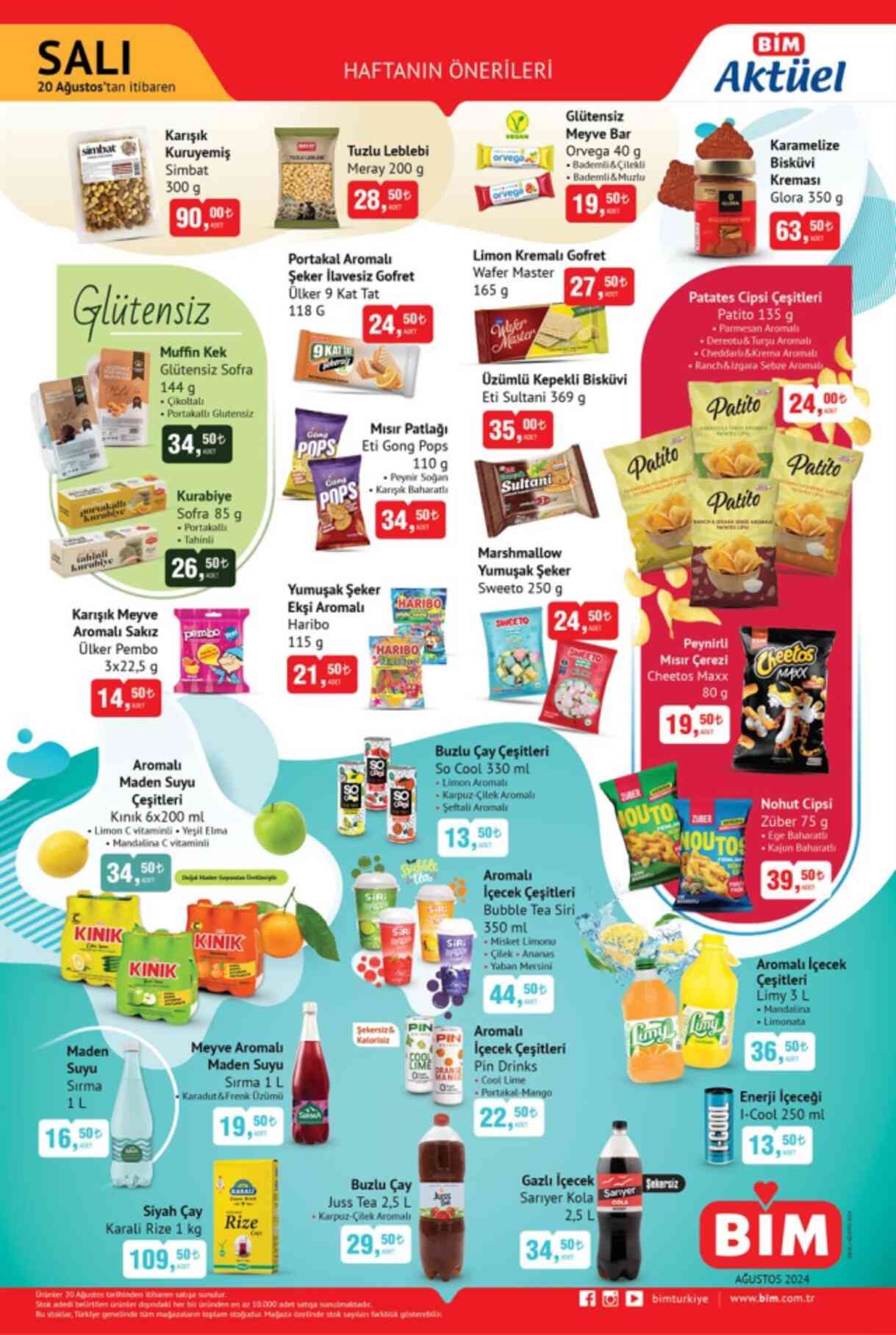 BİM AKTÜEL 20 AĞUSTOS KATALOG! BİM'de neler var? BİM kataloğu indirimli ürünler!