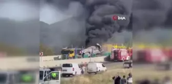 Bolu Dağı'nda freni boşalan tır 6 araca çarptı: 1 ölü, 7 yaralı