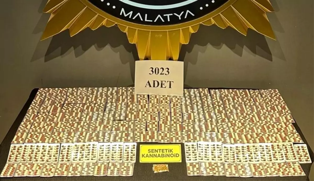 Malatya'da Uyuşturucu Operasyonu: Çok Sayıda Hap Ele Geçirildi