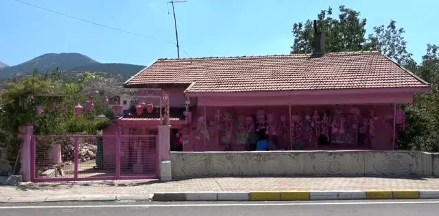 Sakine teyzenin evi görenleri şaşkına çeviriyor! Pembeden başka renk görmek imkansız