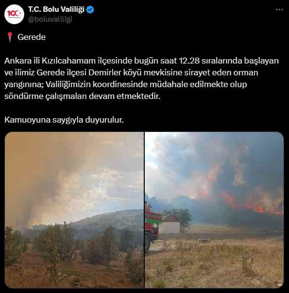 ANKARA'DA YANGIN: Son dakika Ankara'da orman yangını mı çıktı? Orman yangını söndürüldü mü?