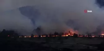 Gerede'de yangın söndürme çalışmaları devam ediyor