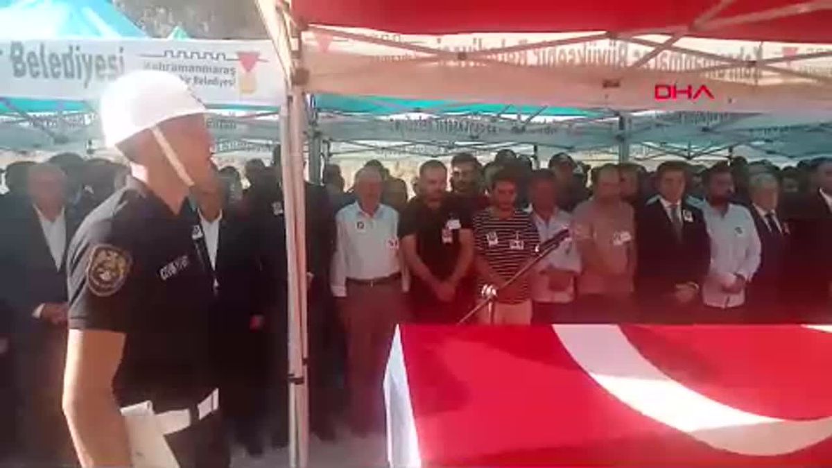 Kahramanmaraş'ta Şehit Polis Memuru Mustafa Peksoy Son Yolculuğuna Uğurlandı