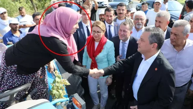 The wife of the CHP mayor introduced herself as a farmer and complained to Özgür Özel.