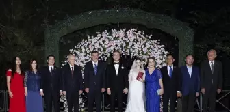 Cevdet Yılmaz ve Devlet Bahçeli, İrem Aksu ve Fırat Lala'nın nikah şahitliğini yaptı