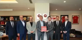 AA Spor Haberleri Direktörlüğü, TFF Başkanı İbrahim Hacıosmanoğlu'nu ziyaret etti