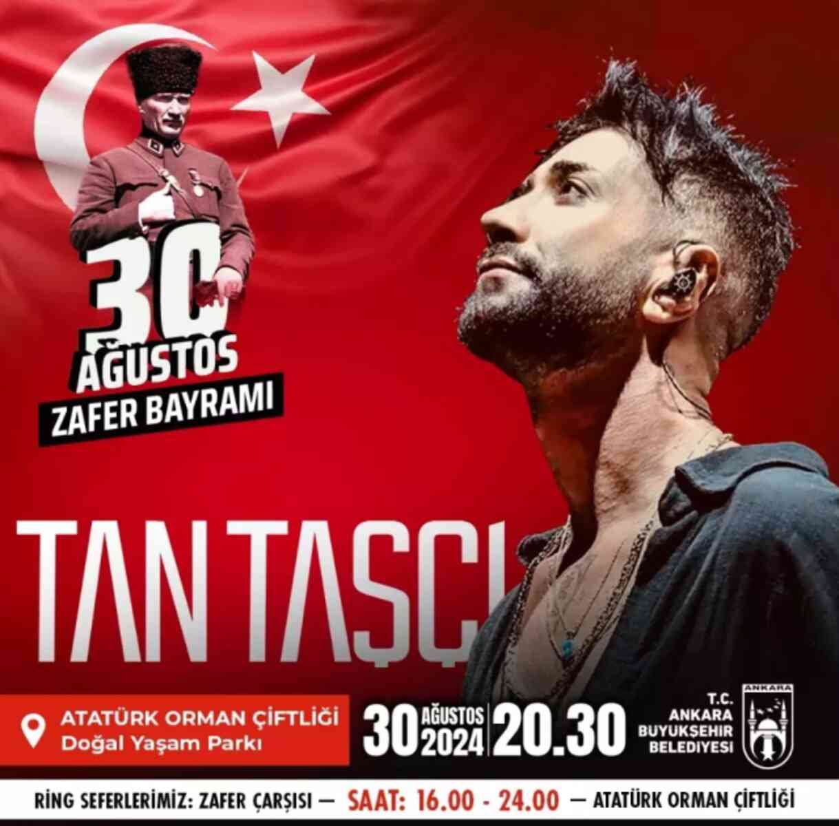 30 Ağustos Zafer Bayramı Ankara konser ve etkinlik takvimi 2024! İstanbul 30 Ağustos'ta kimin konserleri var, nerede etkinlikler olacak?