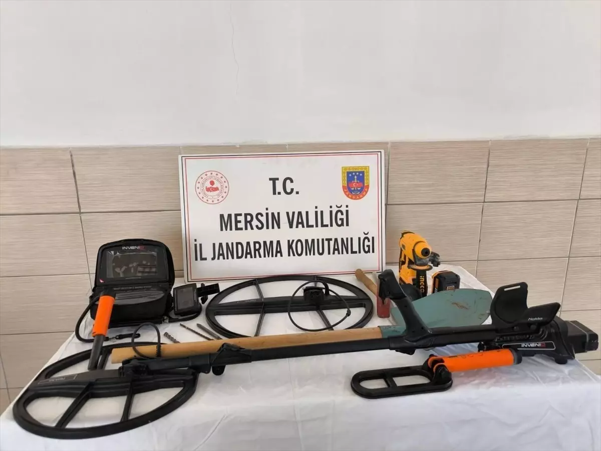 Mersin'de Kaçak Kazı Yapan 11 Şüpheli Gözaltına Alındı