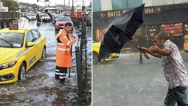 The Meteorology had warned! Heavy rain caused difficult moments for the people of Istanbul.