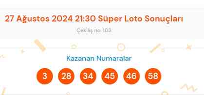 Süper Loto sonuçları açıklandı! 27 Ağustos Süper Loto kazanan numaralar neler? Süper Loto sonuçlarına ne zaman, nereden bakılır?