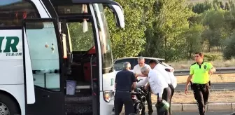 Erzincan'da otobüs-motosiklet çarpışması: 1 ölü