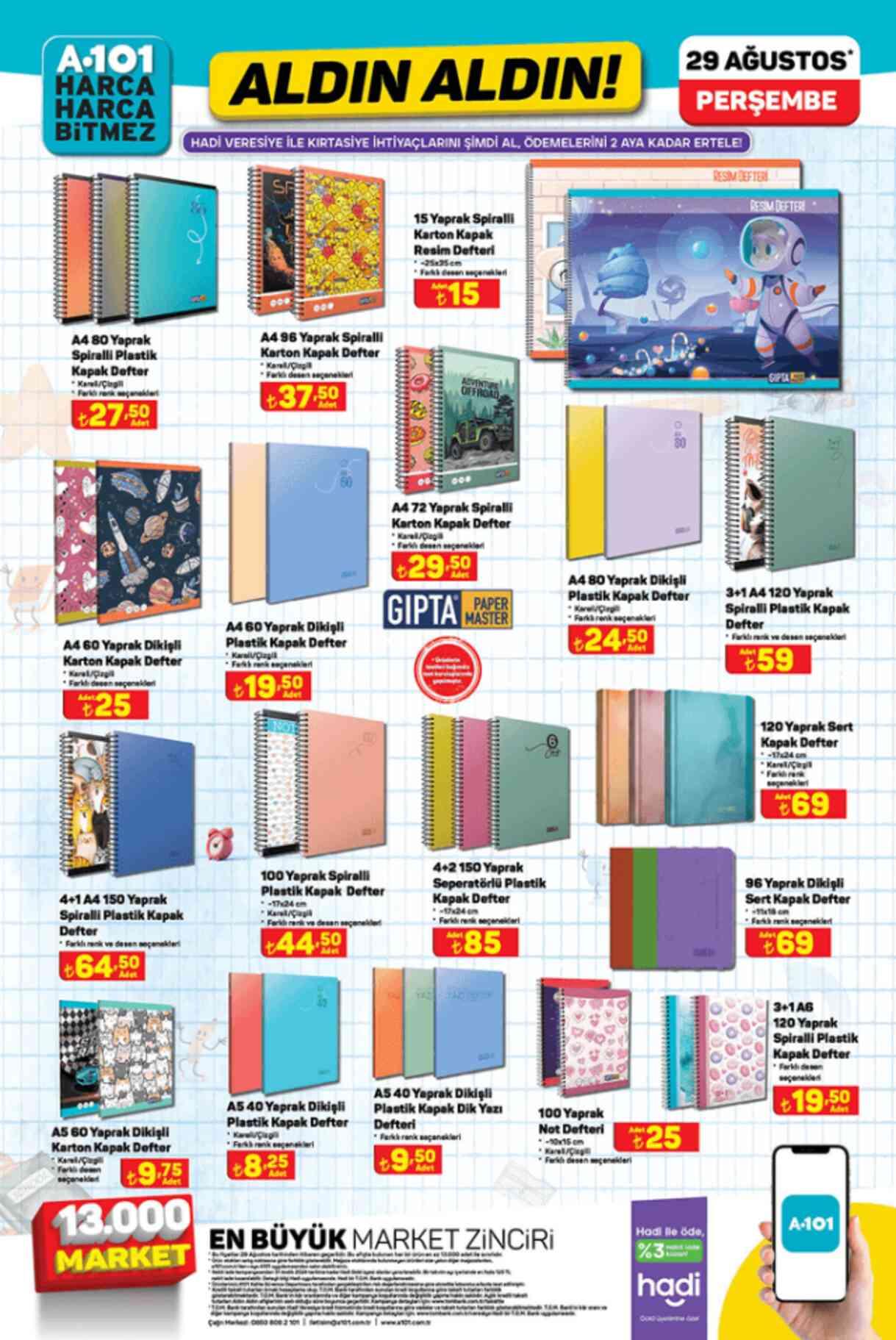 A101 AKTÜEL KATALOĞU 29 AĞUSTOS A101'e gelen ürünler! A101 bu hafta katalog ürünleri neler? A101 kırtasiye ürünleri geldi mi?