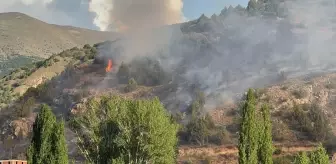 Erzurum İspir'de çıkan yangın kontrol altına alındı