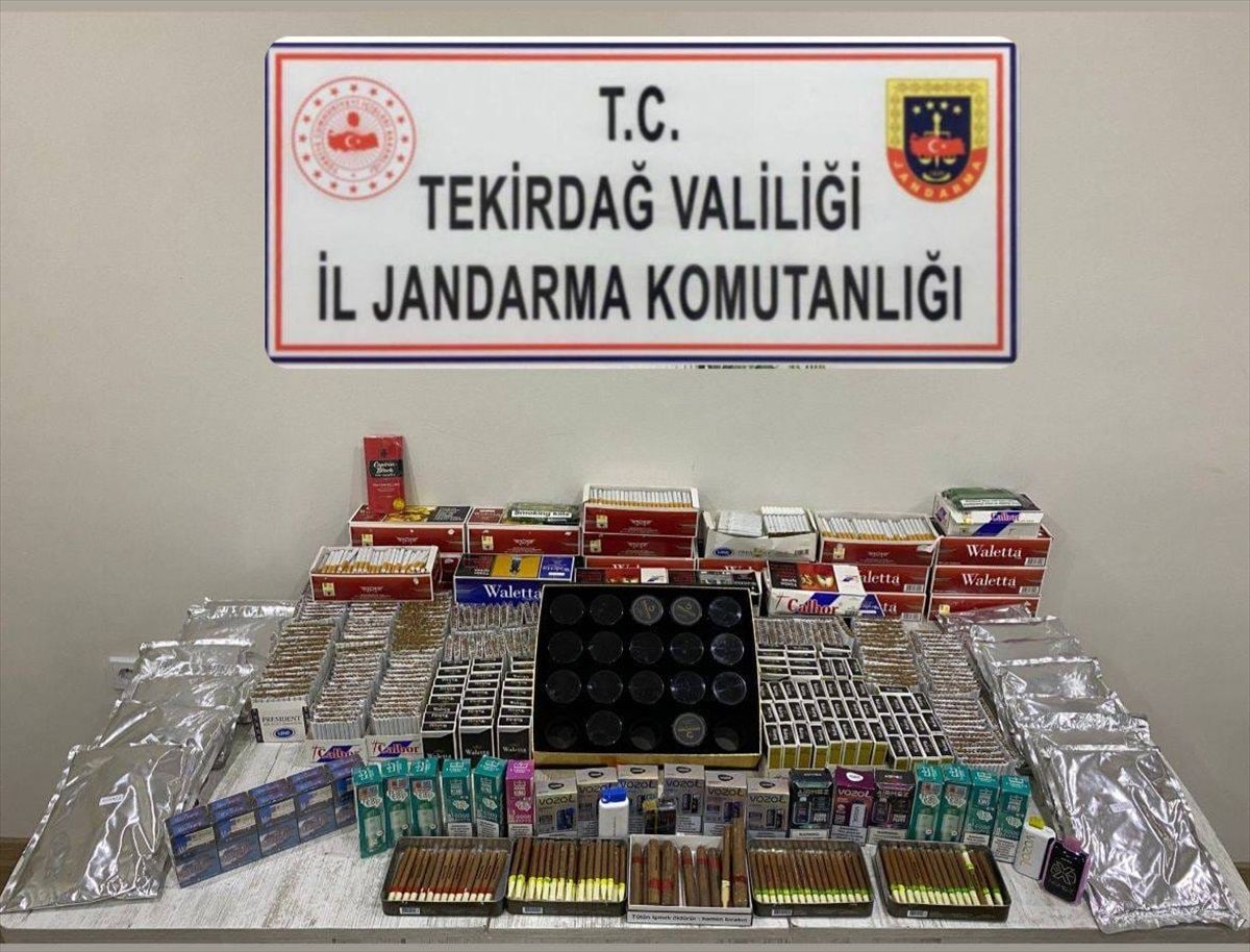 Çerkezköy'de kaçakçılık operasyonu: 1 şüpheli gözaltına alındı