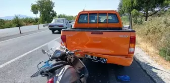 Aydın'ın Germencik ilçesinde motosiklet kazası: 2 yaralı