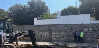 Bodrum'da ana su isale hattında patlama