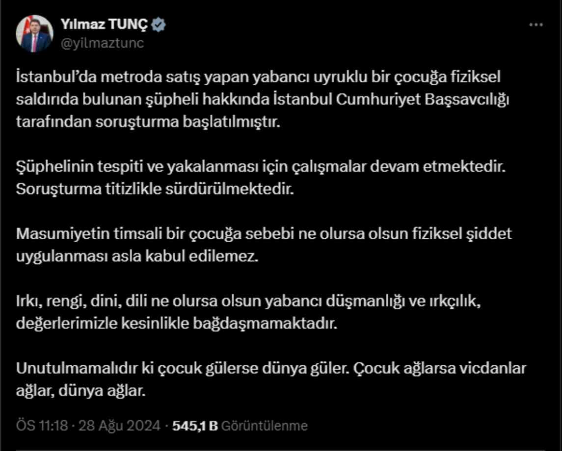 Metroda Suriyeli çocuğu dövdü! Metroda çocuğu döven adam kim? Suriyeli çocuğu döven adam tutuklandı mı?
