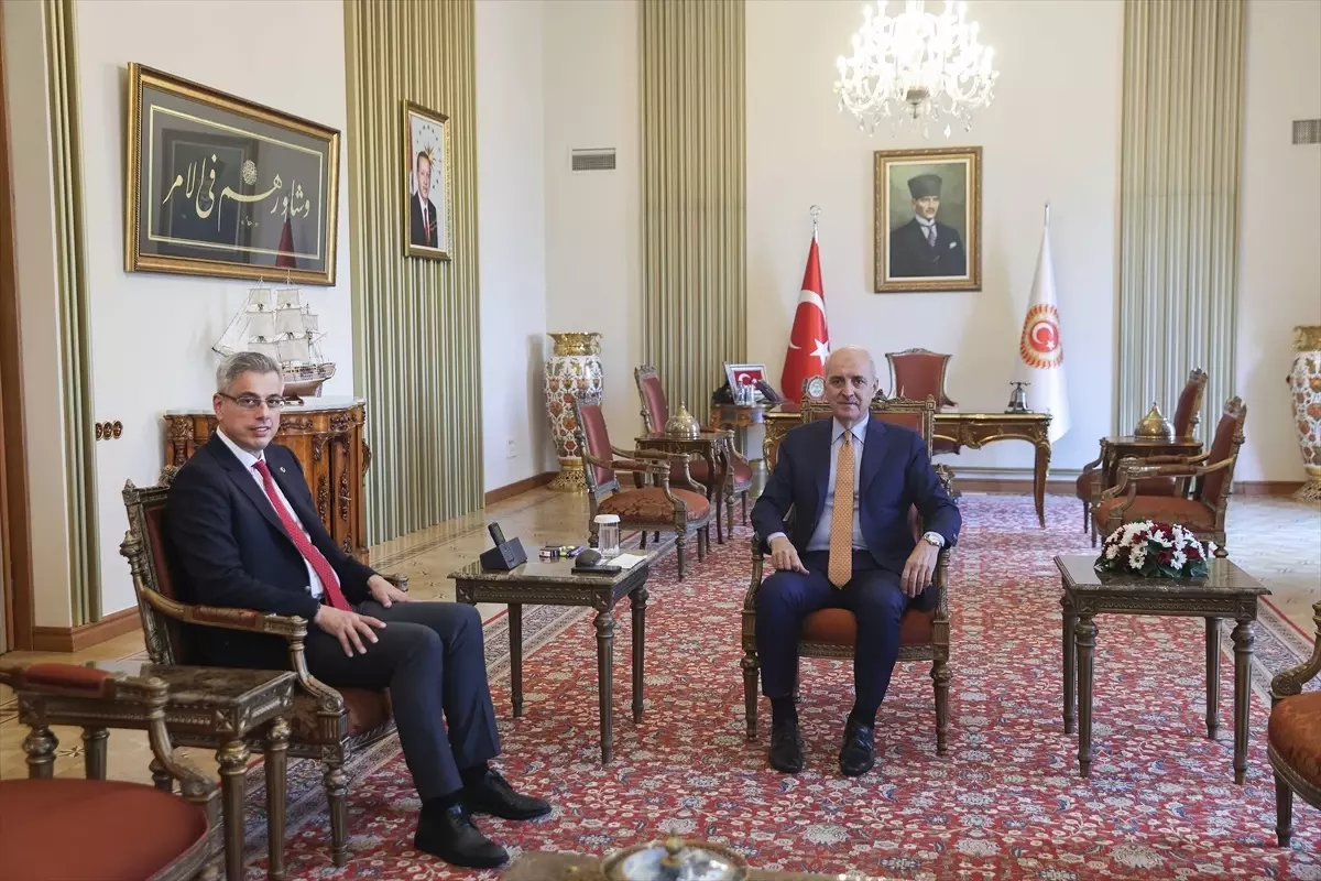 TBMM Başkanı Numan Kurtulmuş, Sağlık Bakanı Kemal Memişoğlu'nu kabul etti