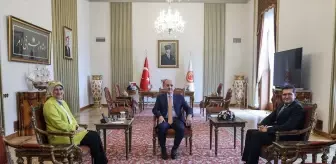 TBMM Başkanı Numan Kurtulmuş, Türk Kızılay Genel Başkanı Fatma Meriç Yılmaz'ı kabul etti