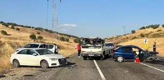 Diyarbakır'ın Çermik ilçesinde zincirleme trafik kazası: 4 yaralı