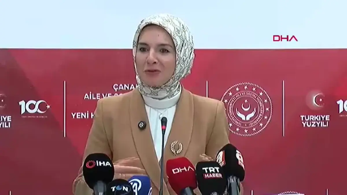 Bakan Göktaş, Çanakkale Aile ve Sosyal Hizmetler İl Müdürlüğü Yeni Hizmet Binası açılışında konuştu