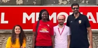 Melikgazi Kayseri Basketbol'un yeni transferi Christelle Diallo Kayseri'ye geldi