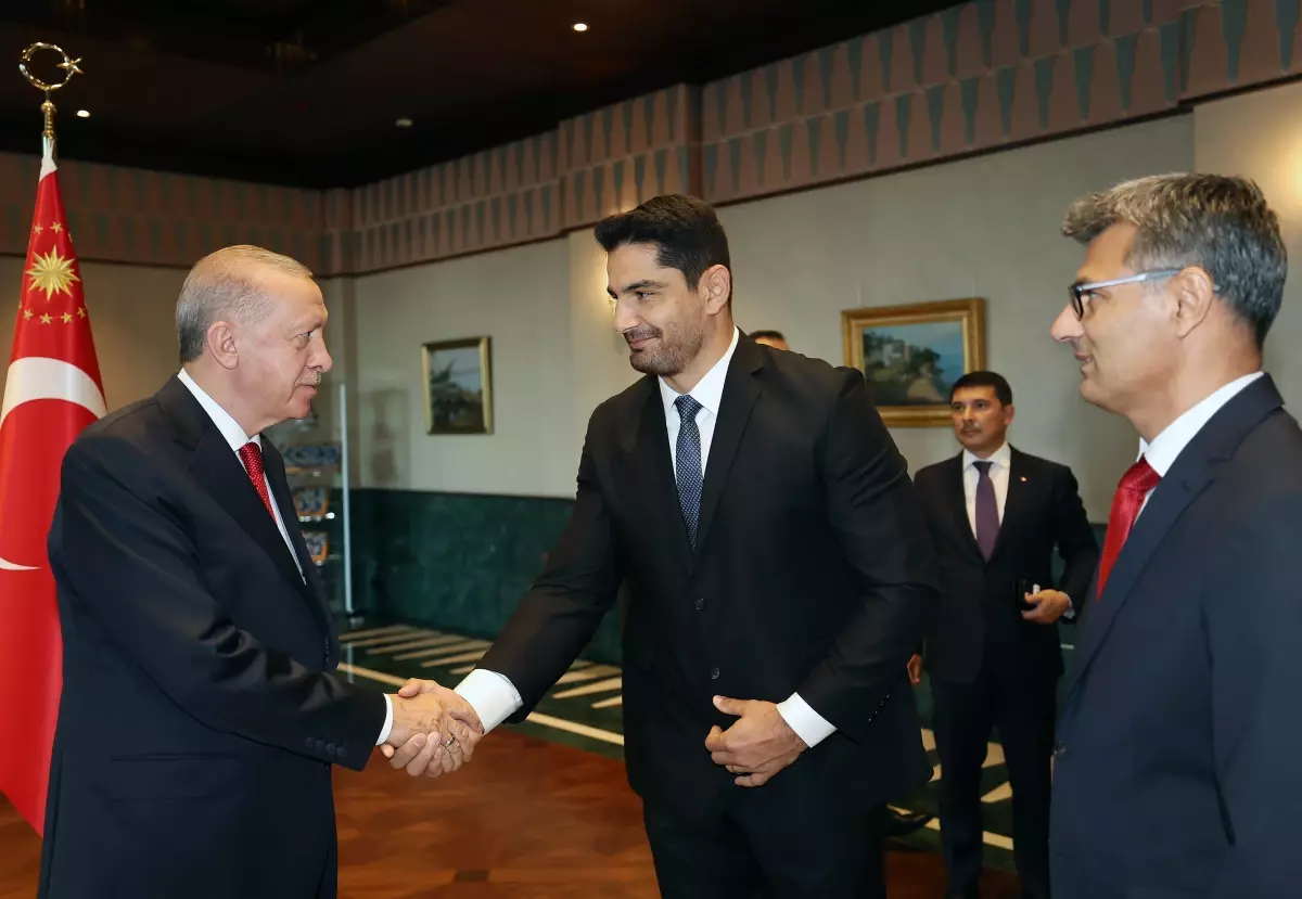 Cumhurbaşkanı Erdoğan, madalya kazanan sporcuları ve derece alan askerleri kabul etti