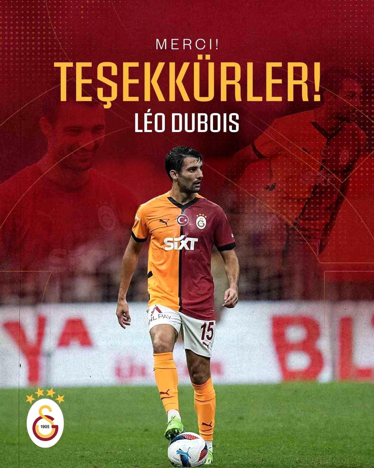 Galatasaray, Leo Dubois'nın sözleşmesini sona erdirdi