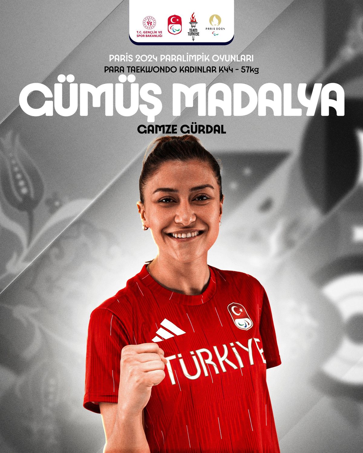 Paris 2024 Paralimpik Oyunları'nda Gamze Gürdal ve Fatih Çelik gümüş madalya kazandı