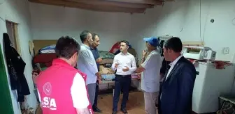 Sivas'ın Ulaş Kaymakamı Eskikarahisar köyünde incelemelerde bulundu