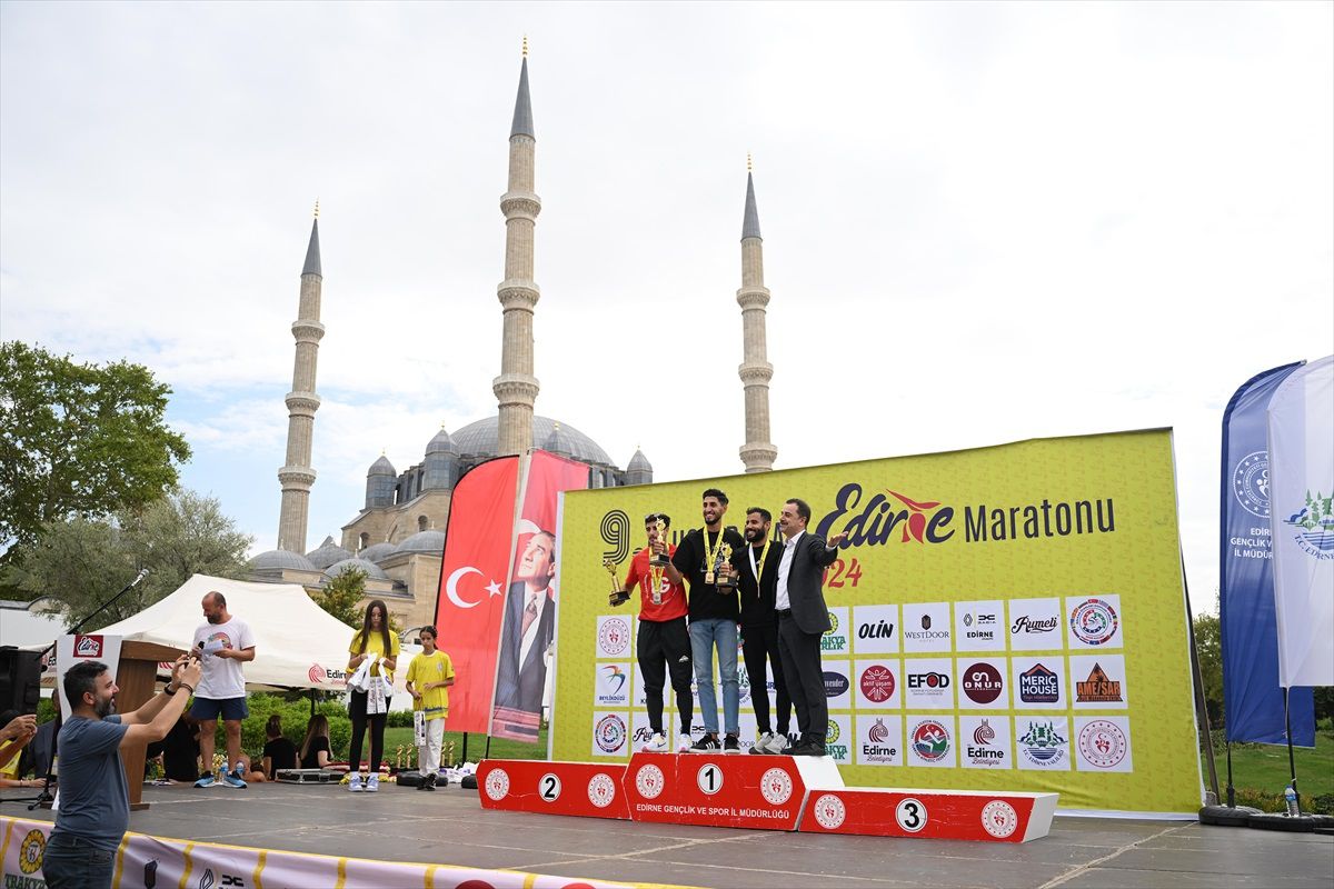 9. Uluslararası Edirne Maratonu Koşuldu