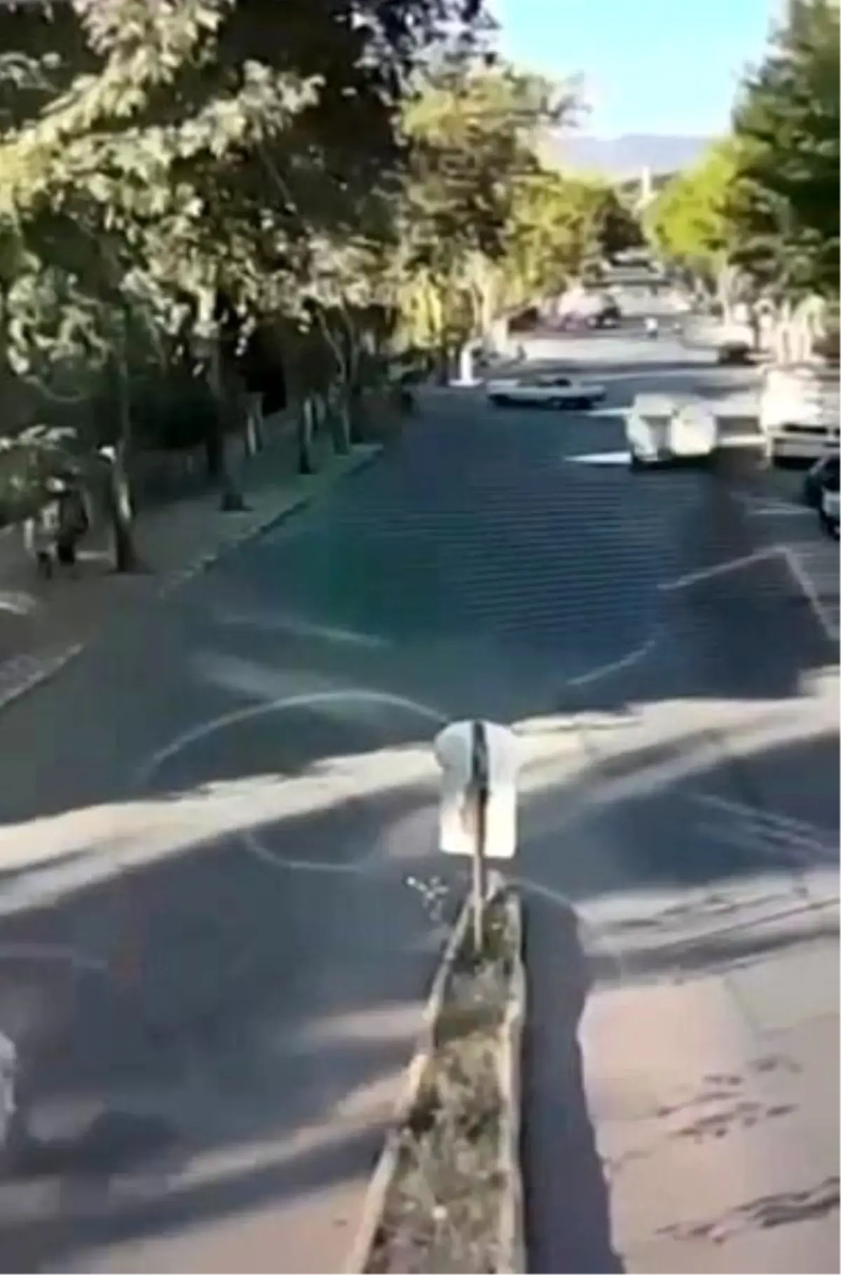 Tokat'ta genç motosikletlinin öldüğü kaza güvenlik kamerasına yansıdı