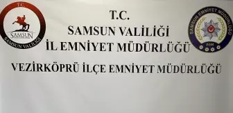 Samsun'un Vezirköprü ilçesinde 6 ruhsatsız silah ele geçirildi