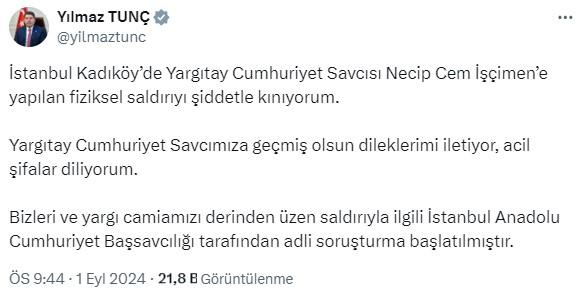 Yargıtay Cumhuriyet Savcısı Necip Cem İşçimen'e maç çıkışı yumruklu saldırı