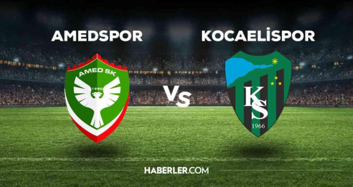 Amedspor Kocaelispor maçı CANLI izle! (ŞİFRESİZ) Amedspor maçı canlı yayın nerede ve nasıl izlenir?