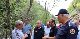 Artvin'de sağanak yağış sonrası köylerde hasar tespit çalışmaları devam ediyor