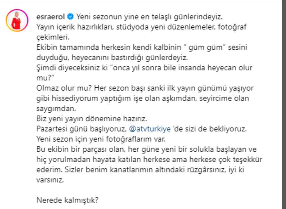 Bugün Esra Erol var mı? 2 Eylül Esra Erol bugün başlayacak mı, saat kaçta?