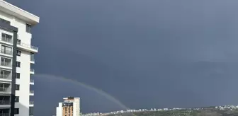 Samsun'da Sağanak Yağış Sonrası Gökkuşağı Görüntülendi