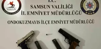 Samsun'da Narko Alan Uygulamasında Ruhsatsız Tabanca Ele Geçirildi