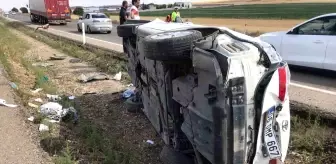 Kırşehir'de trafik kazasında aynı aileden 5 kişi yaralandı