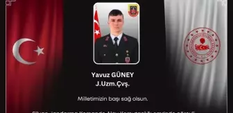 Jandarma Uzman Çavuş Yavuz Güney, Silah Kazası Sonucu Şehit Oldu