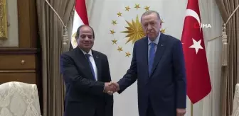 Cumhurbaşkanı Erdoğan, Mısır Cumhurbaşkanı Sisi'yi resmi törenle karşıladı